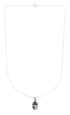 Southwest Multicolor Inlay Sterling Silver Box Chain Necklace Set JX129108